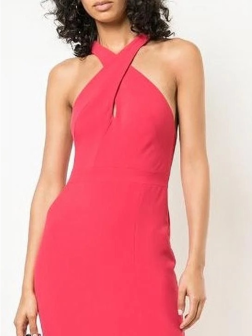 Nicole Miller Artelier Watermelon Halter Dress